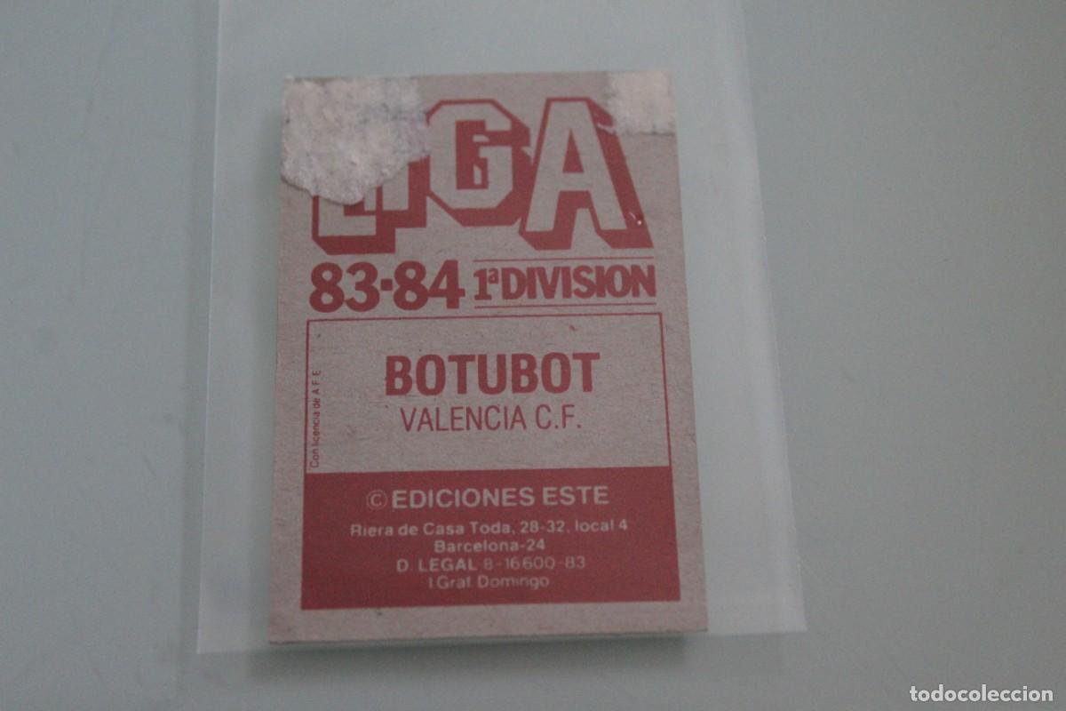 Cromos de f&uacute;tbol: ESTE 83 84 BOTUBOT ERROR RECUPERADO DE &Aacute;LBUM - Foto 2