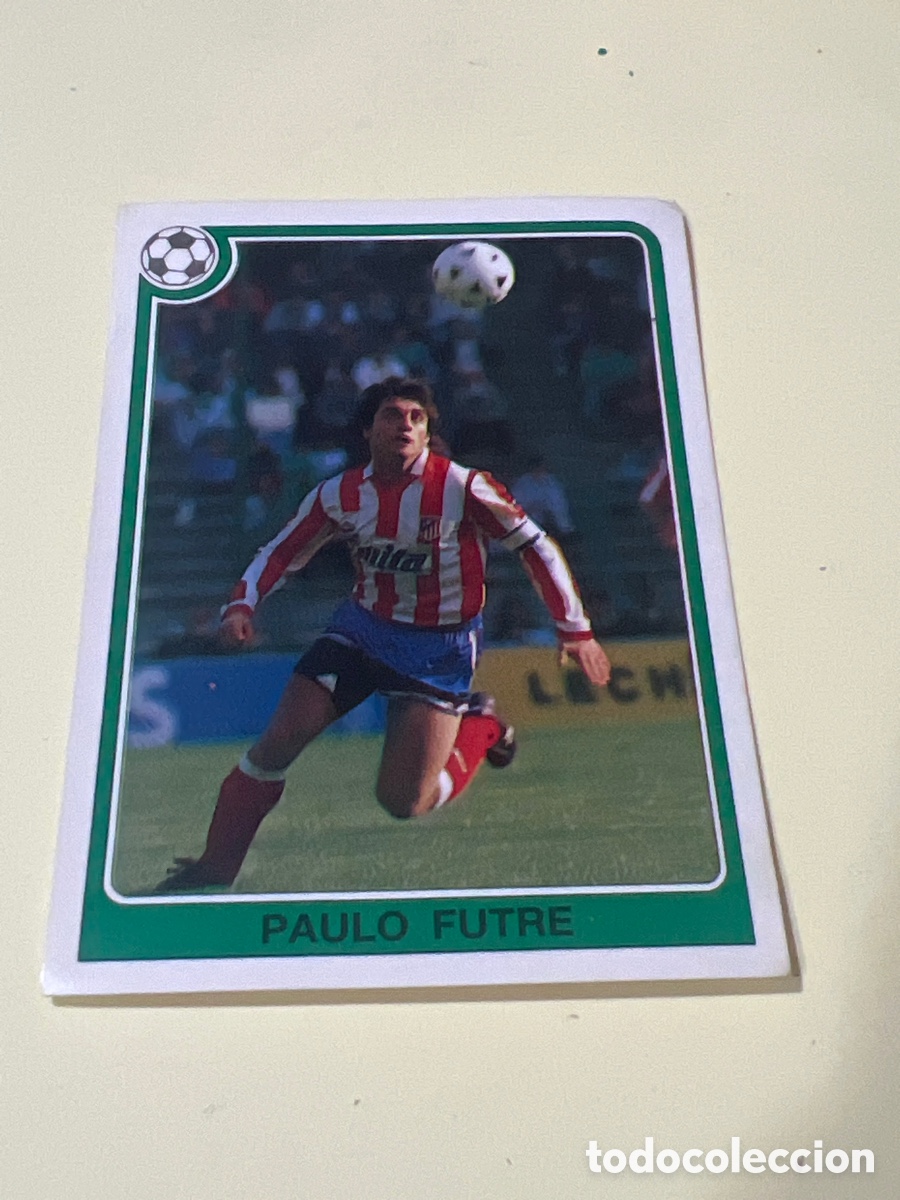 Cromos de f&uacute;tbol: CROMO N 153 PAULO FUTRE ATLETI DE MADRID ESTRELLAS LIGA FUTBOL 92 93 PANINI ESPA&Ntilde;A. NUNCA PEGADO.