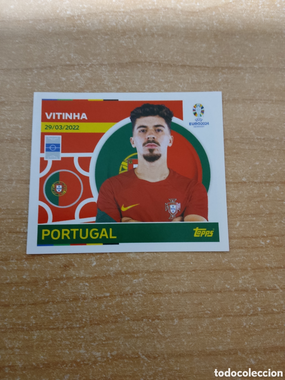 Cromos de f&uacute;tbol: 16 VITINHA PORTUGAL EURO 2024 TOPPS