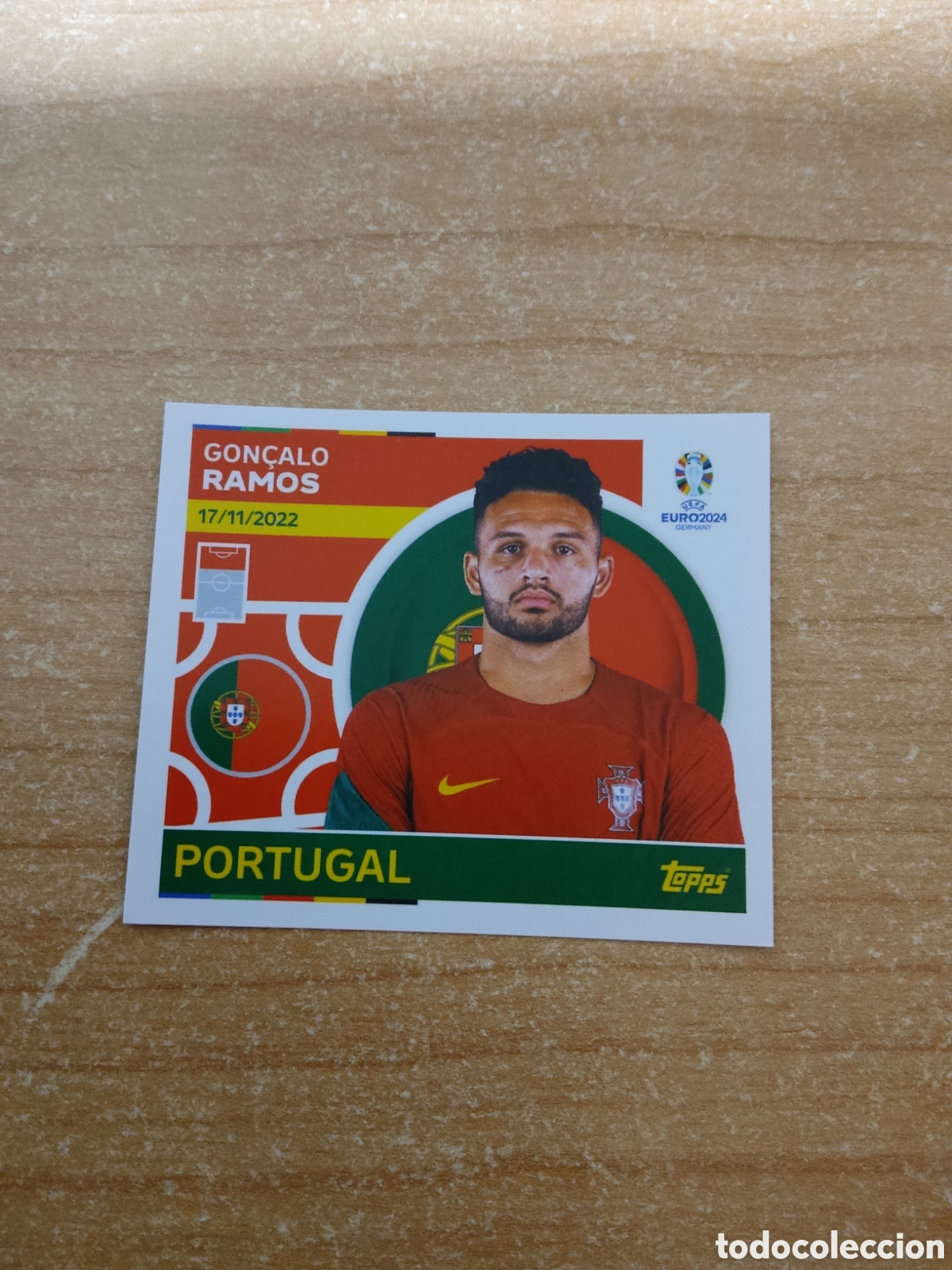 Cromos de f&uacute;tbol: 19 GONCALO RAMOS PORTUGAL EURO 2024 TOPPS