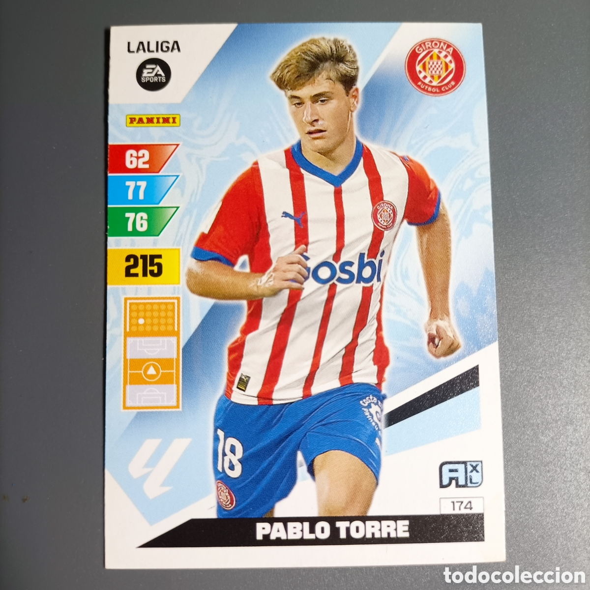 Cromos de f&uacute;tbol: ADRENALYN. LIGA 2023-2024 (GIRONA) №174 PABLO TORRE