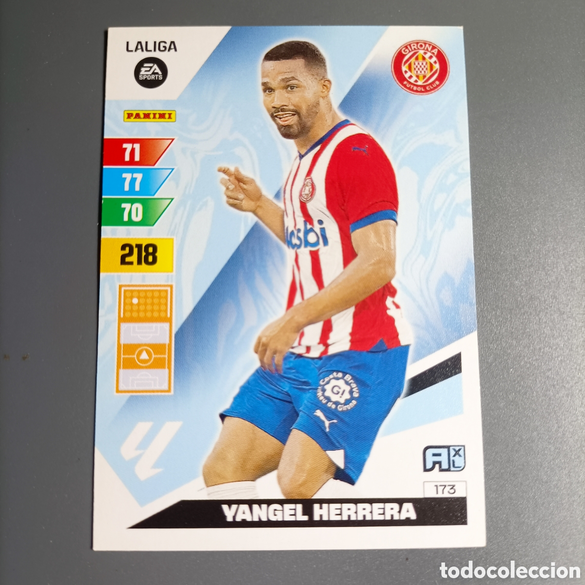 Cromos de f&uacute;tbol: ADRENALYN. LIGA 2023-2024 (GIRONA) №173 YANGEL HERRERA
