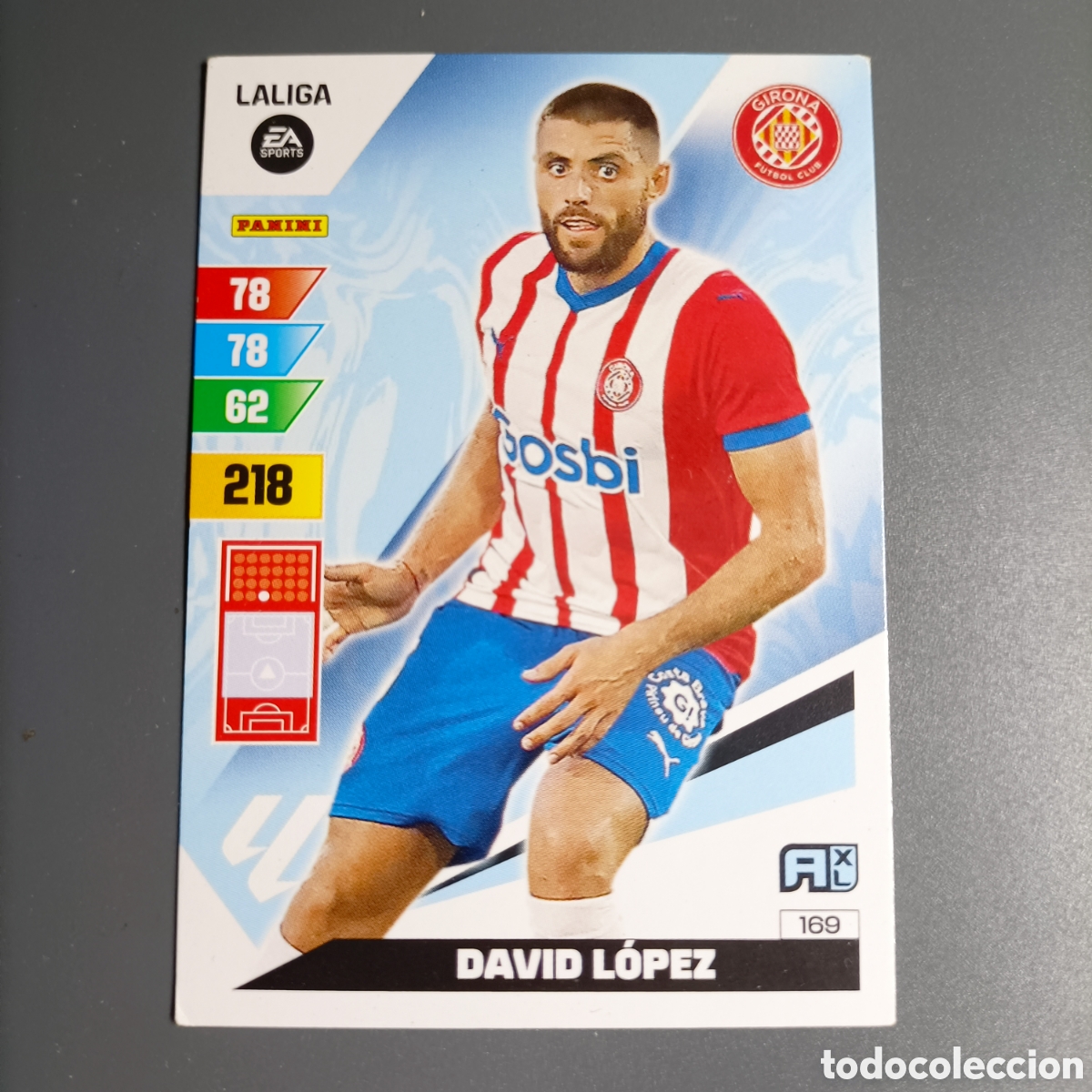 Fu&szlig;ball-Sticker: ADRENALYN. LIGA 2023-2024 (GIRONA) №169 DAVID L&Oacute;PEZ