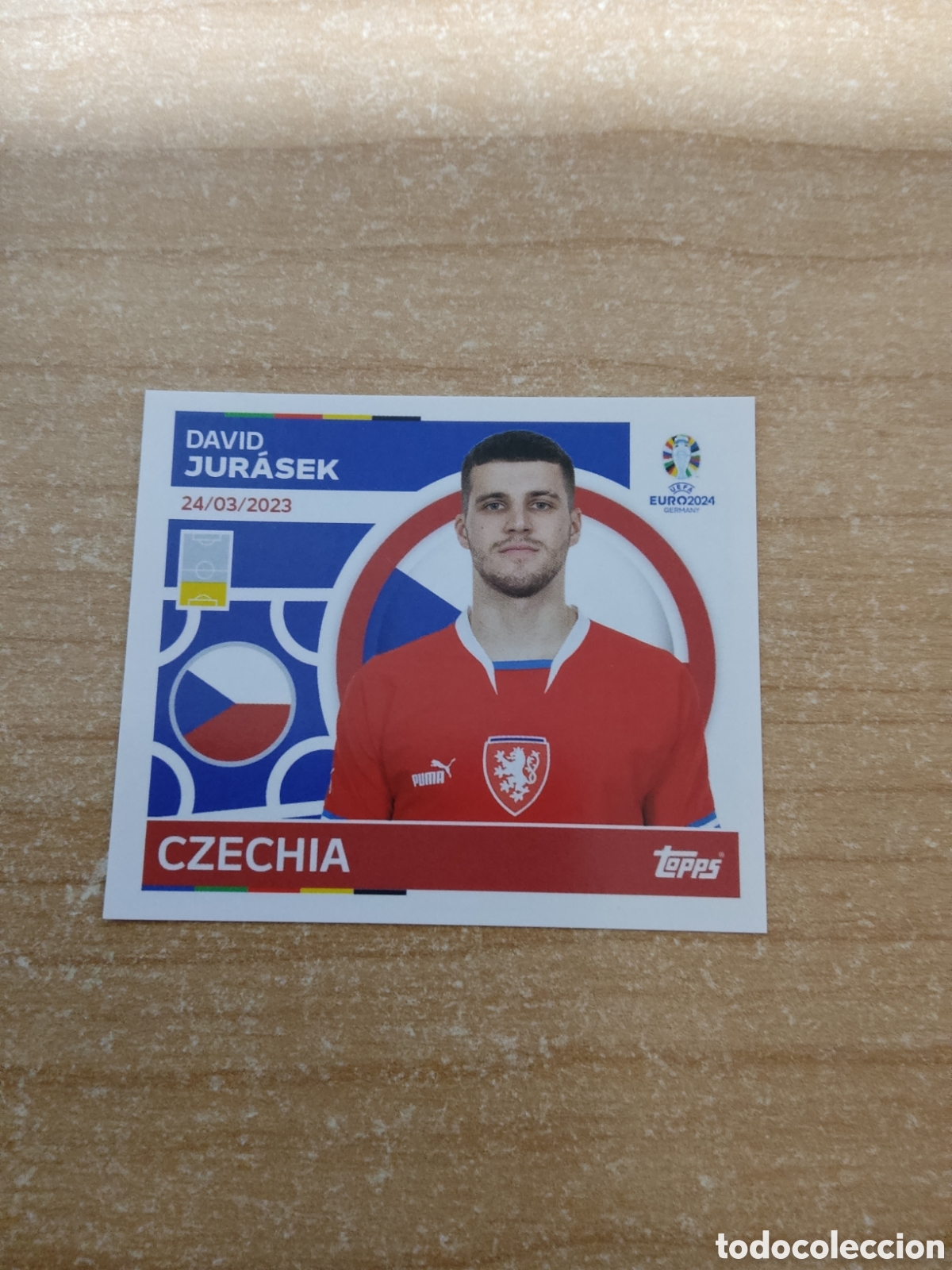 Cromos de f&uacute;tbol: 5 JURASEK REPUBLICA CHECA EURO 2024 TOPPS