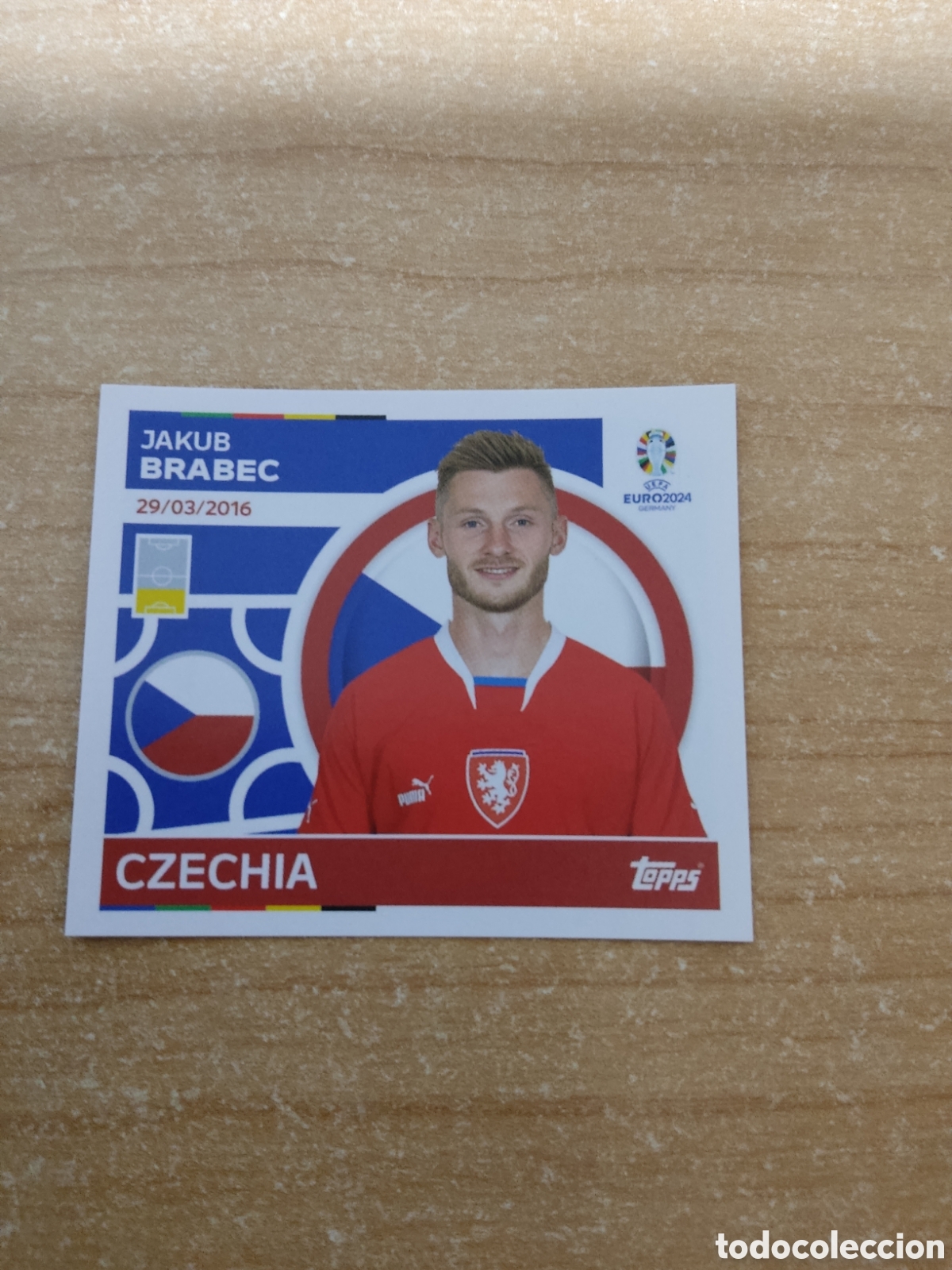 Cromos de f&uacute;tbol: 6 BRABEC REPUBLICA CHECA EURO 2024 TOPPS