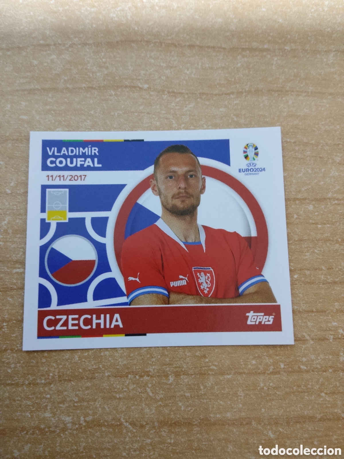 Cromos de f&uacute;tbol: 7 COUFAL REPUBLICA CHECA EURO 2024 TOPPS