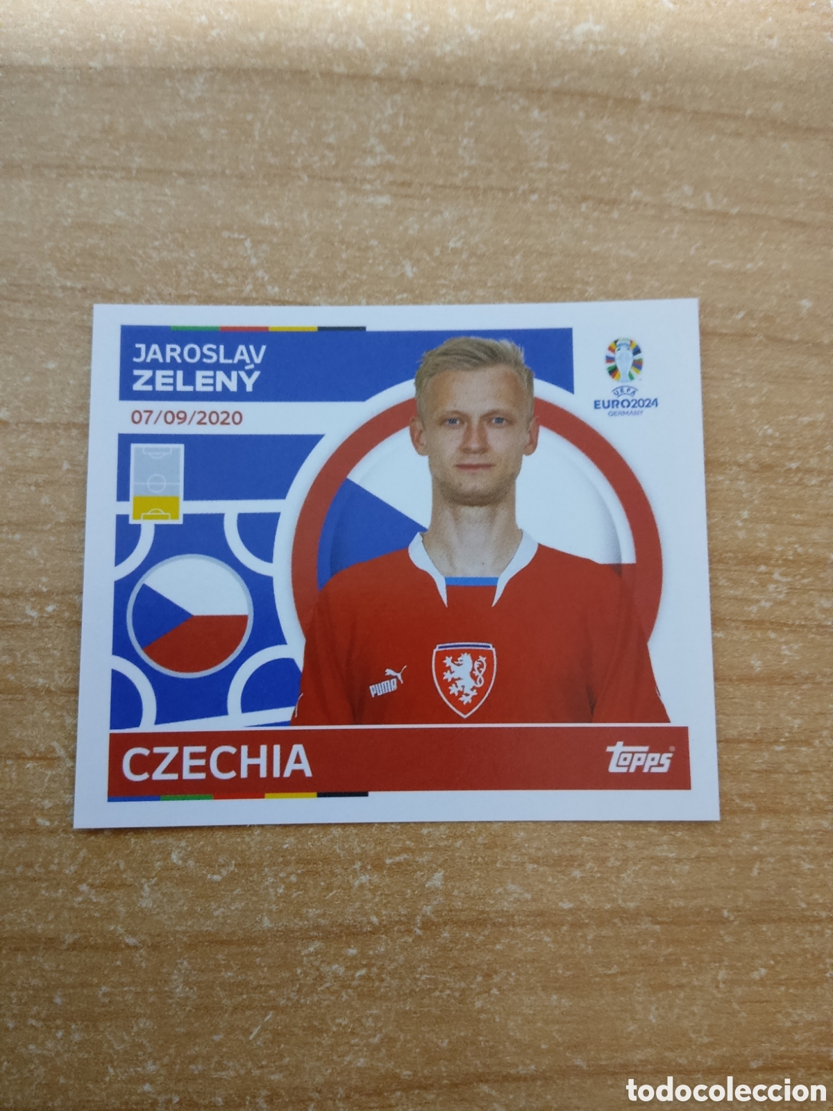 Cromos de f&uacute;tbol: 8 ZELENY REPUBLICA CHECA EURO 2024 TOPPS
