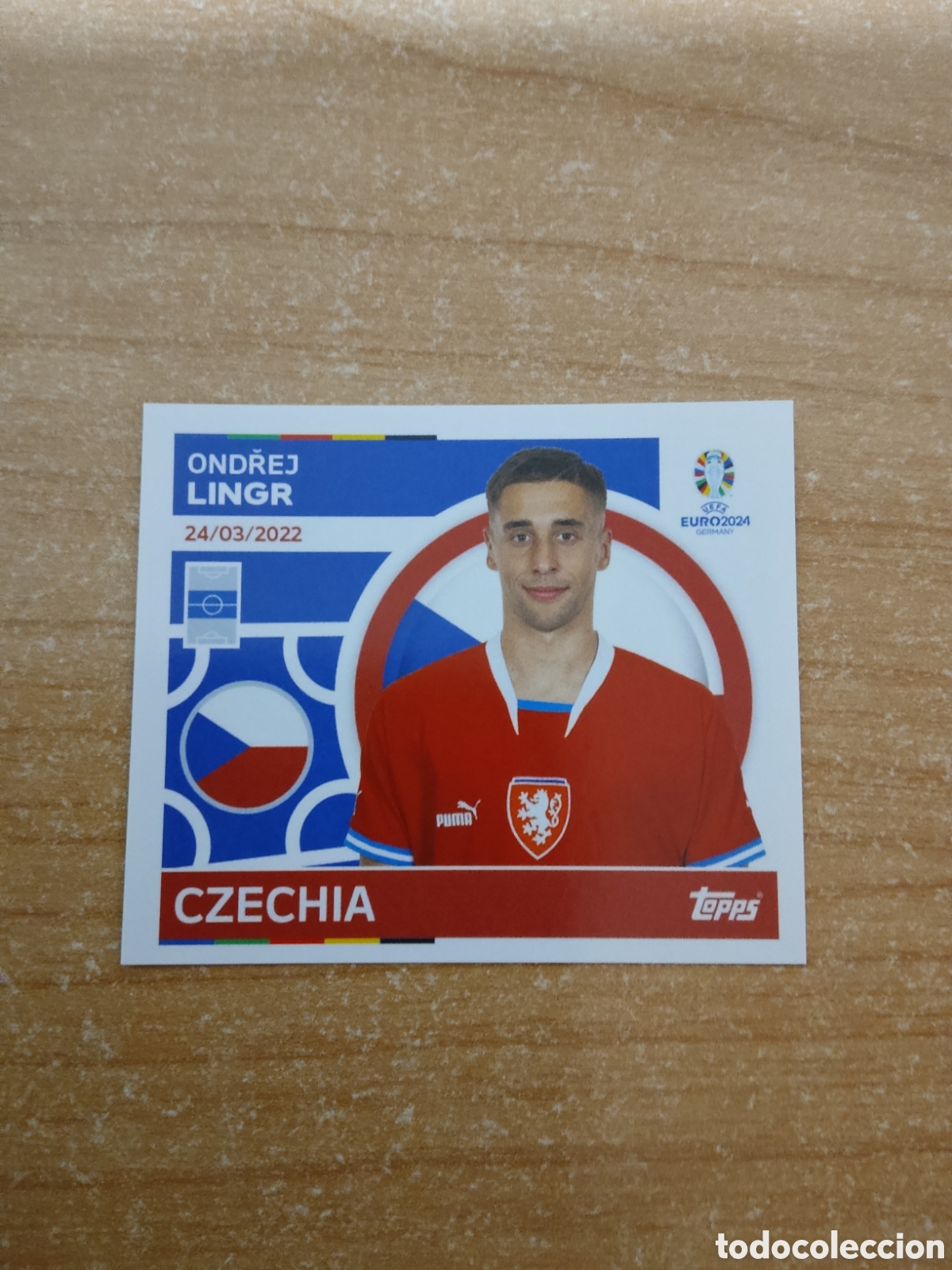 Cromos de f&uacute;tbol: 14 LINGR REPUBLICA CHECA EURO 2024 TOPPS