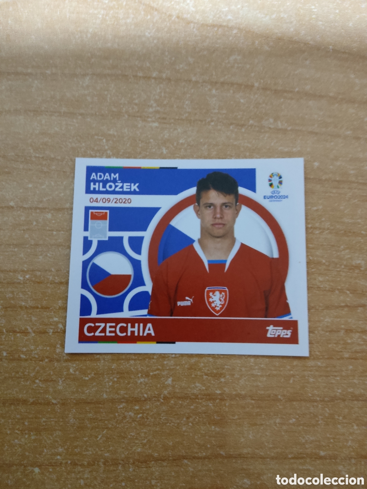 Cromos de f&uacute;tbol: 16 ADAM HLOZEK REPUBLICA CHECA EURO 2024 TOPPS