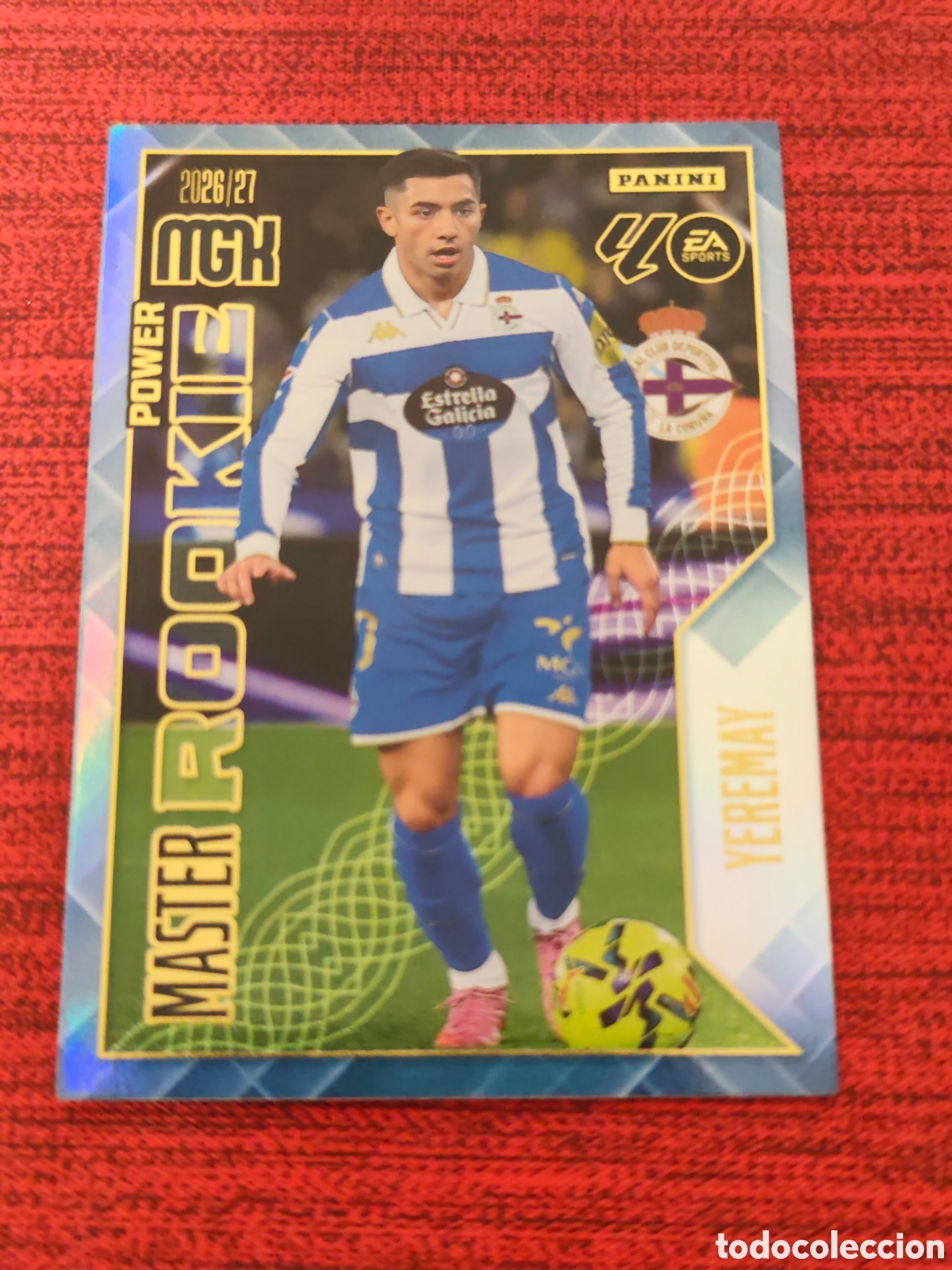 Cromos de f&uacute;tbol: 423P POWER MASTER ROOKIE YEREMAY DEPORTIVO MEGACRACKS 2026 2027 25 ANIVERSARIO