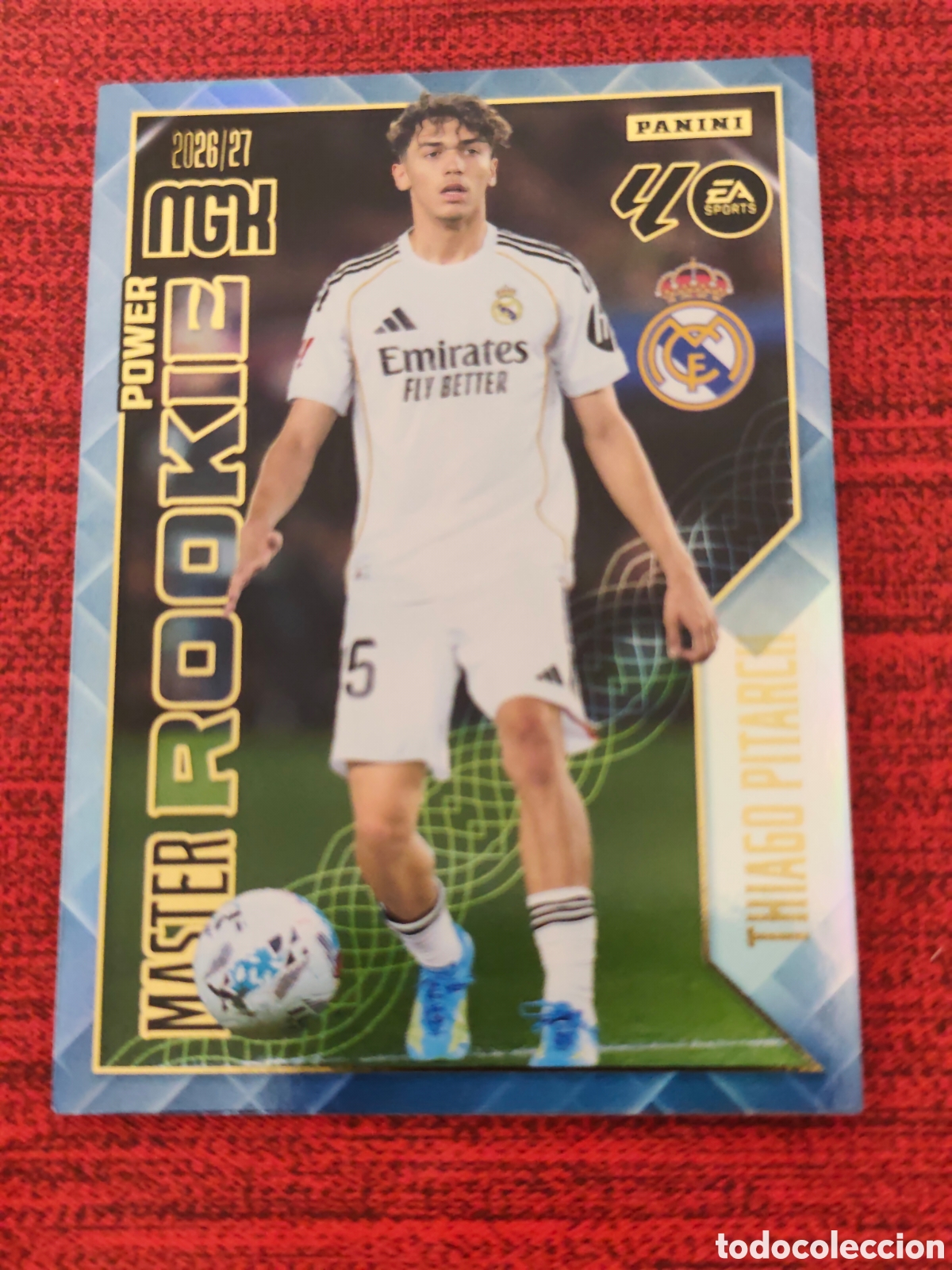 Cromos de f&uacute;tbol: 419P POWER MASTER ROOKIE THIAGO PITARCH REAL MADRID MEGACRACKS 2026 2027 25 ANIVERSARIO