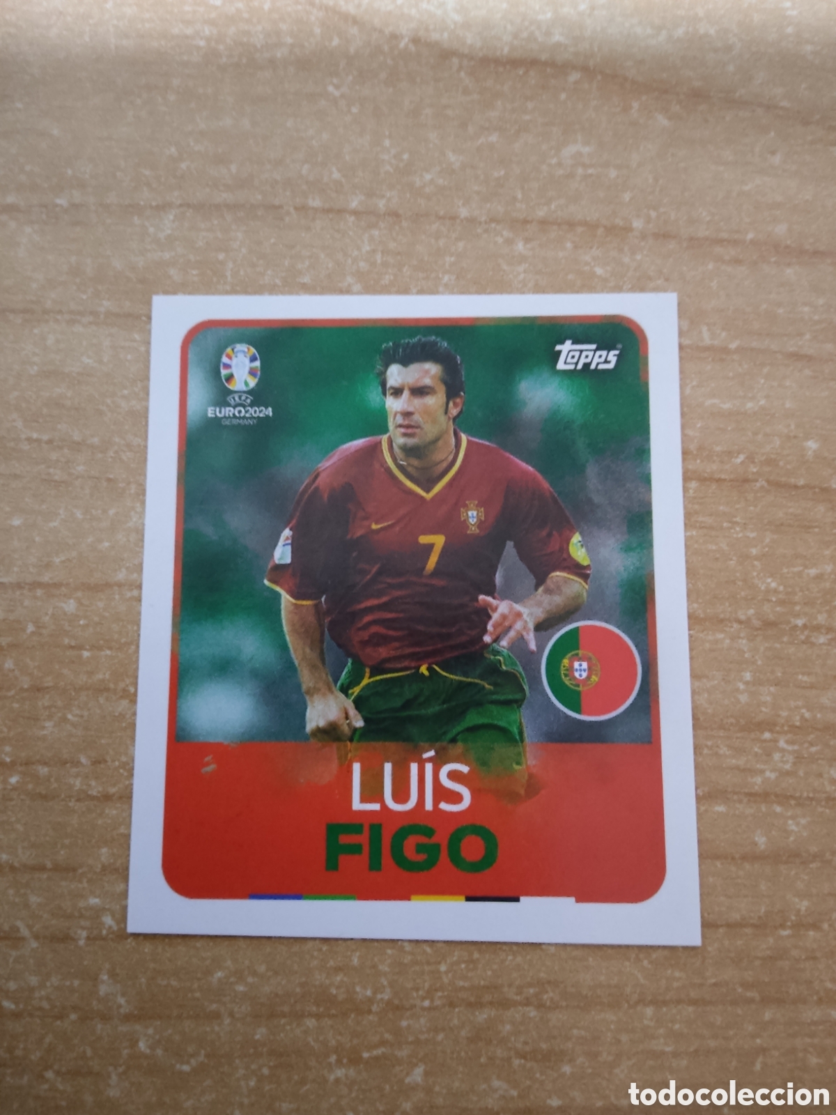 Cromos de f&uacute;tbol: 7 FIGO PORTUGAL LEYENDA EURO 2024 TOPPS