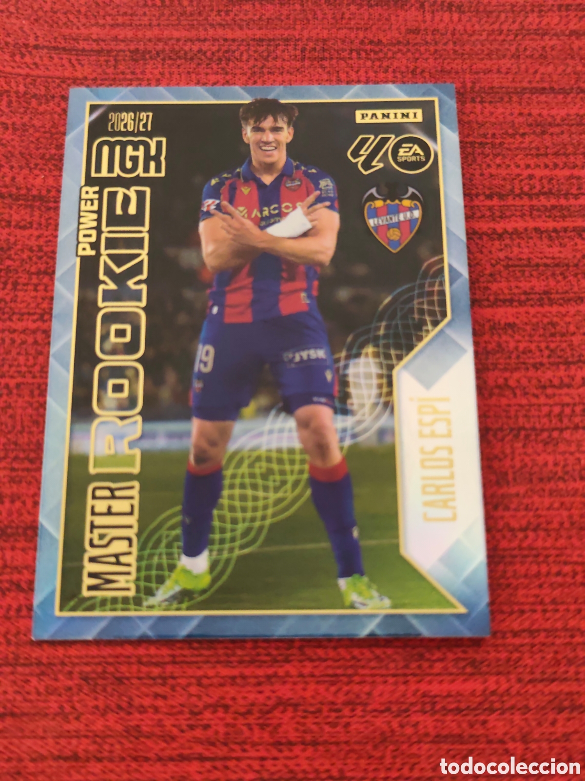 Cromos de Futebol: 408P POWER MASTER ROOKIE CARLOS ESP&Iacute; LEVANTE MEGACRACKS 2026 2027 25 ANIVERSARIO