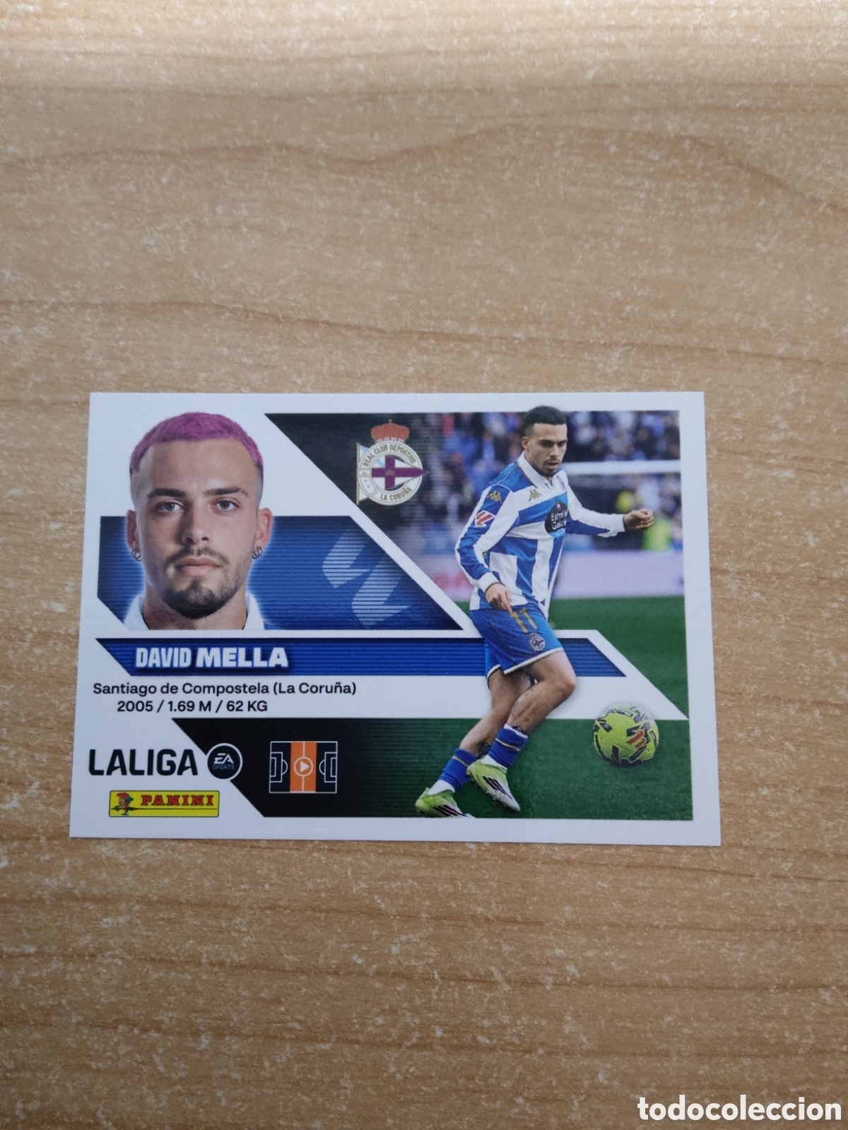 Cromos de f&uacute;tbol: 16 MELLA DEPORTIVO CORU&Ntilde;A LIGA ESTE 2026 2027