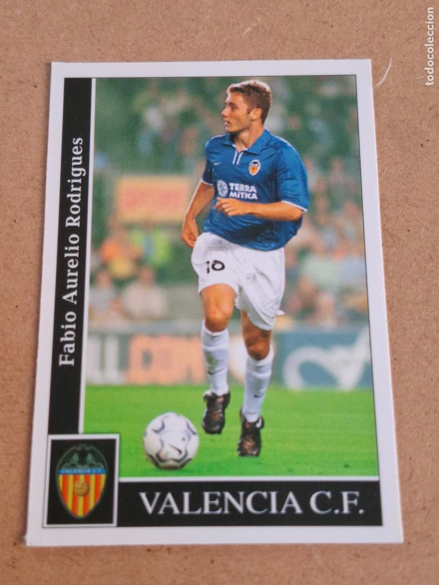 Cromos de f&uacute;tbol: MUNDICROMO 2001 2002 01 02 - 93 FABIO AURELIO ( ERROR ) - VALENCIA CF