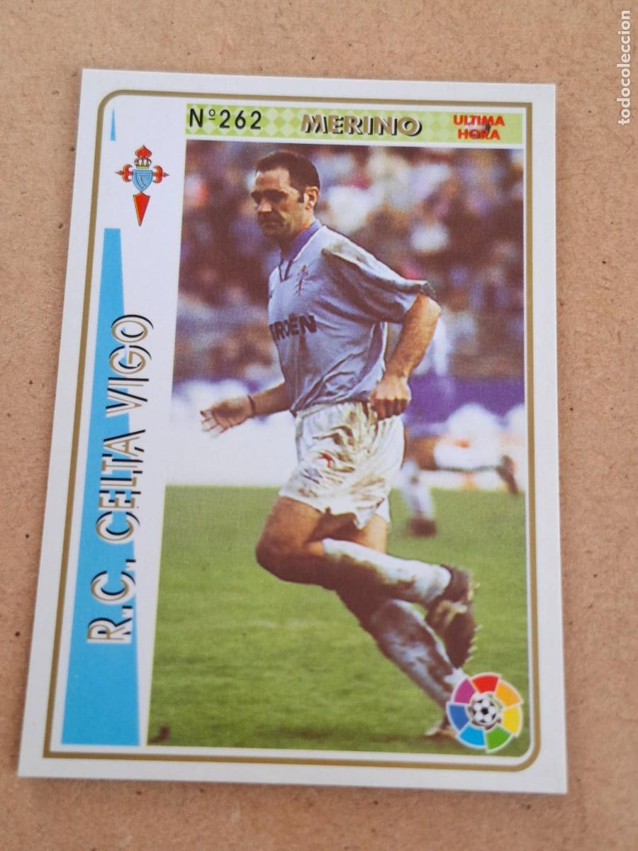 Cromos de f&uacute;tbol: MUNDICROMO 94 95 1994 1995 - UH &Uacute;LTIMA HORA 262 MERINO - R.C. CELTA VIGO