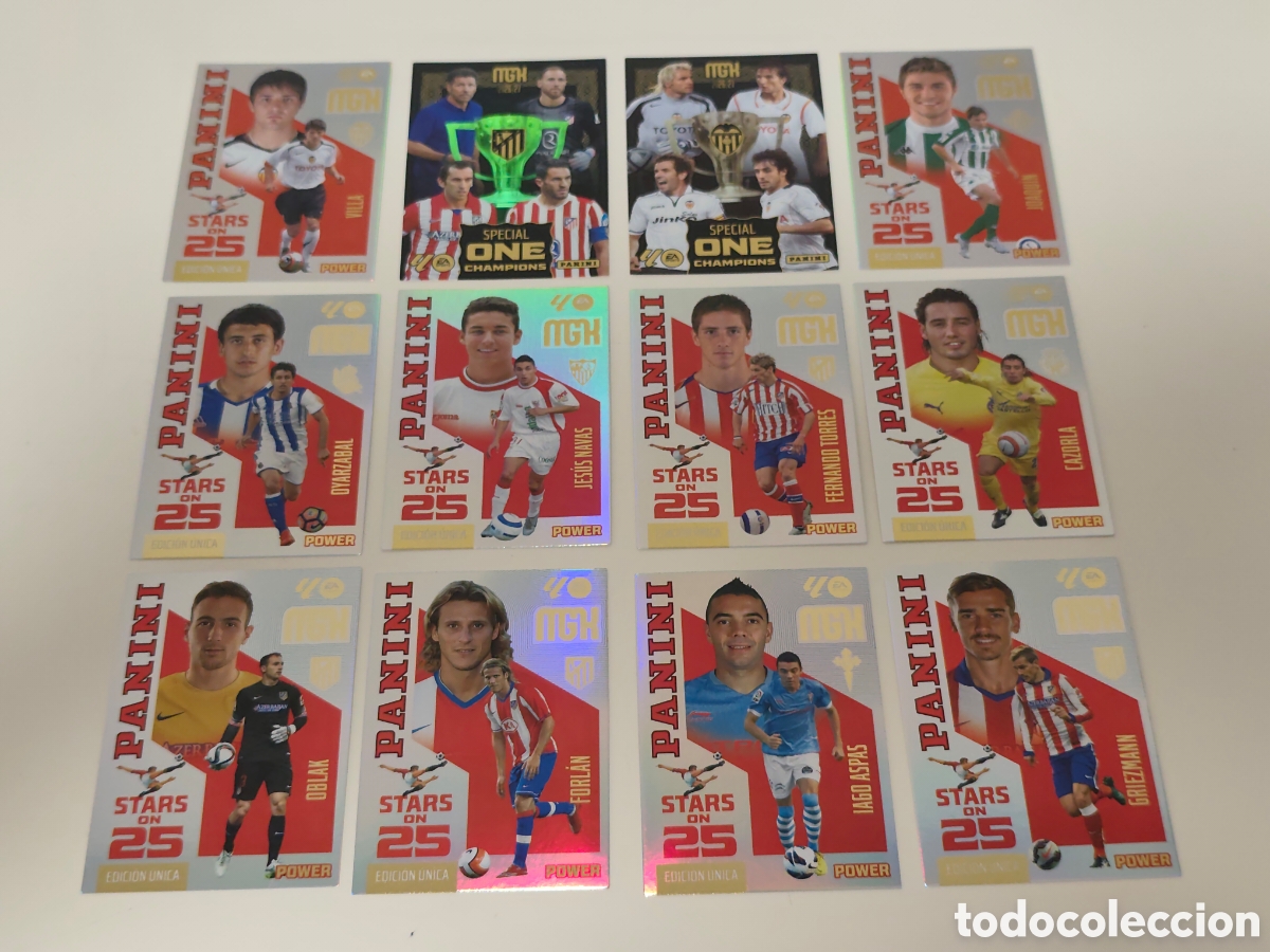 Cromos de f&uacute;tbol: 12 CARDS &Uacute;NICAS MEGACRACKS 2026 2027 25 ANIVERSARIO