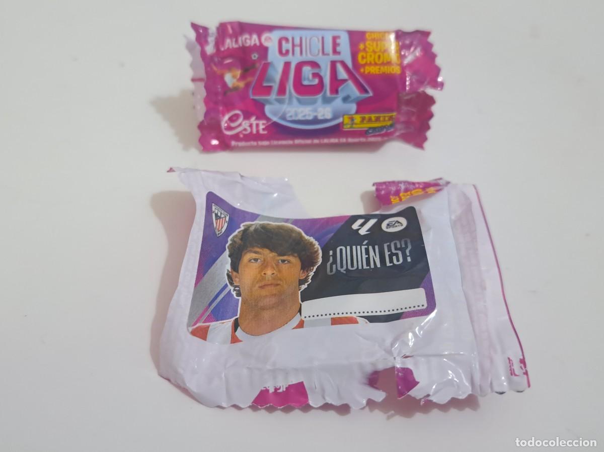 Cromos de f&uacute;tbol: CROMO LIGA 2025-26 CHICLE QUIEN ES? ATHLETIC BILBAO PANINI ESTE
