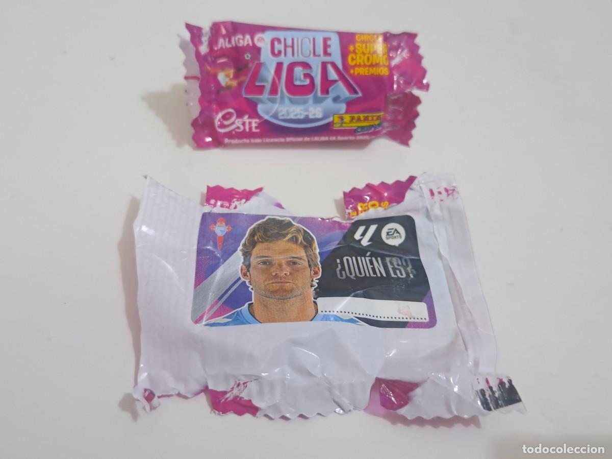 Cromos de f&uacute;tbol: CROMO LIGA 2025-26 CHICLE QUIEN ES? CELTA DE VIGO PANINI ESTE