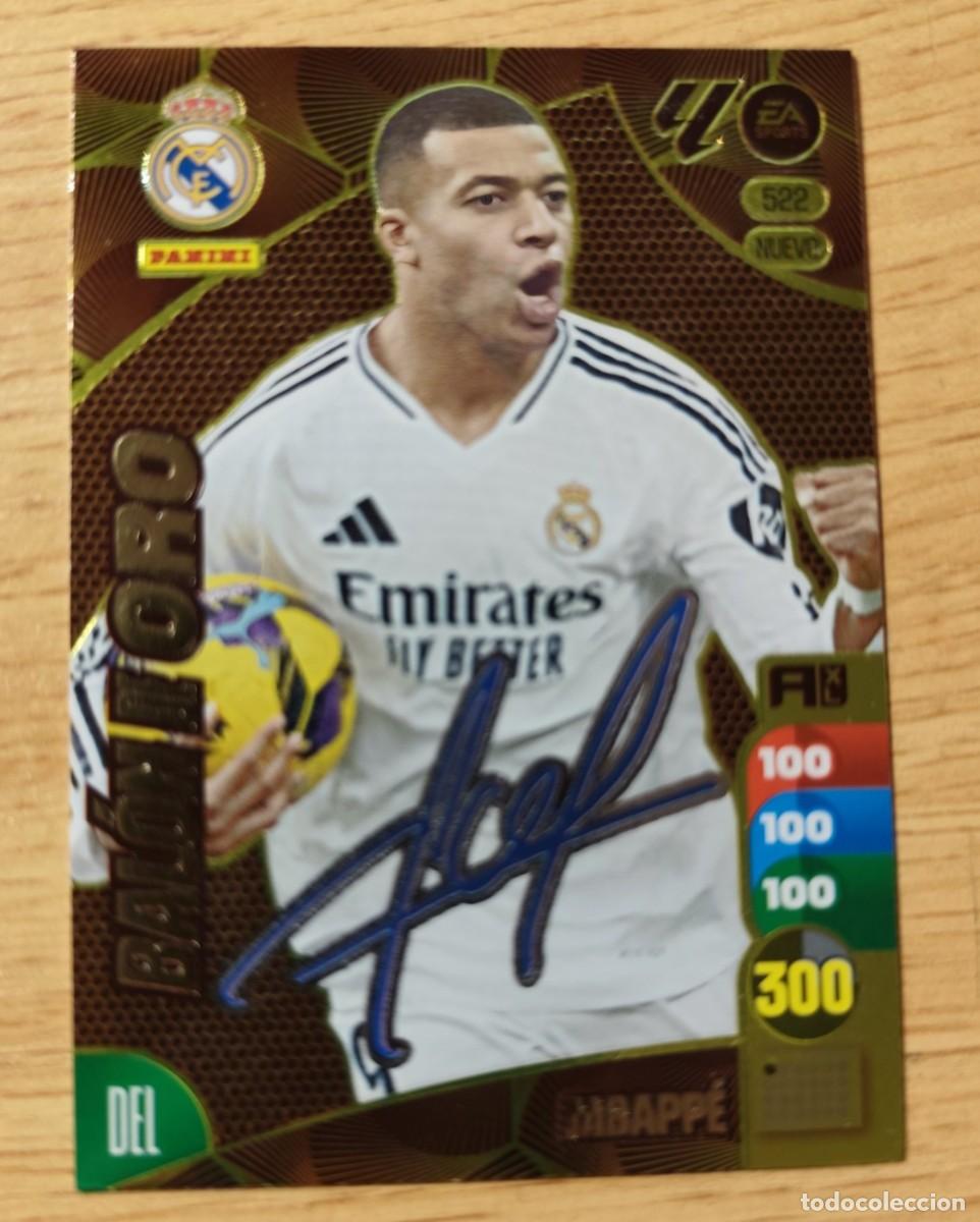 Cromos de f&uacute;tbol: CARD FOOTBALL FICHA N&ordm; 520 MBAPPE FIRMADO- ADRENALYN 24 25- PANINI 2024-25- NUEVO BALON ORO