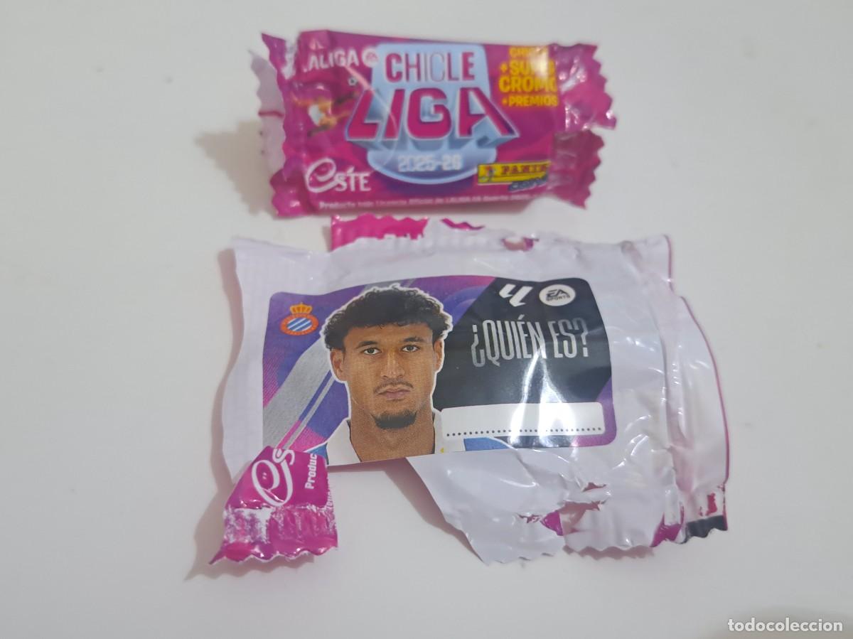 Cromos de f&uacute;tbol: CROMO LIGA 2025-26 CHICLE QUIEN ES? RCE ESPA&Ntilde;OL PANINI ESTE