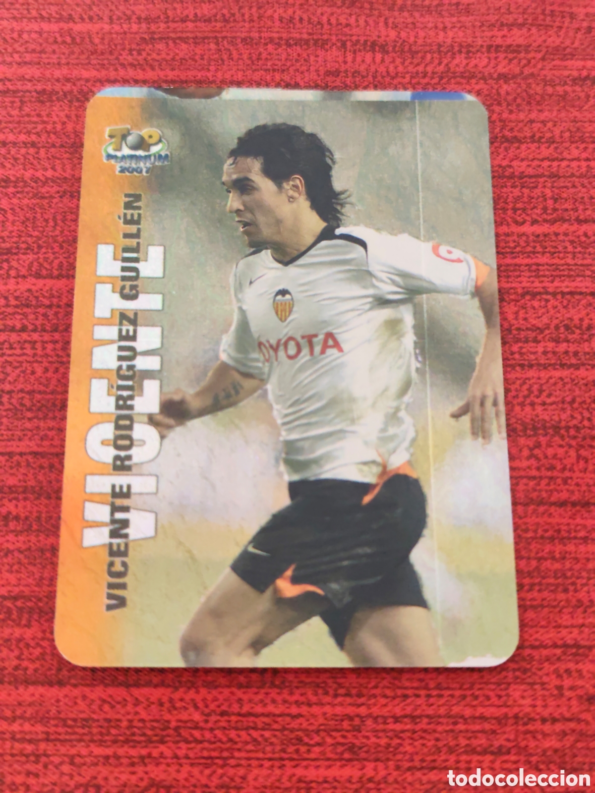Cartes &agrave; collectionner de Football: 741 VICENTE VALENCIA JASPEADO TOP PLATINUM MUNDICROMO 2006 2007