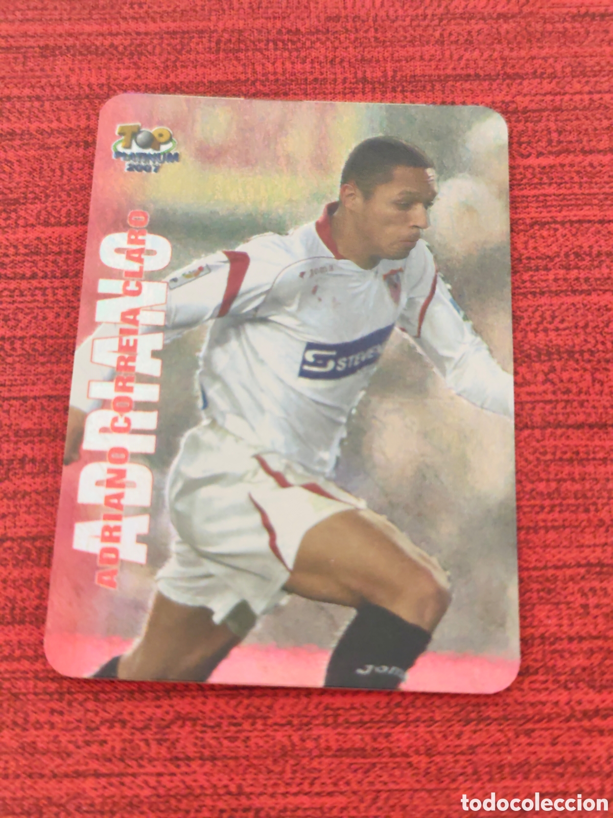 Cromos de f&uacute;tbol: 742 ADRIANO SEVILLA JASPEADO TOP PLATINUM MUNDICROMO 2006 2007