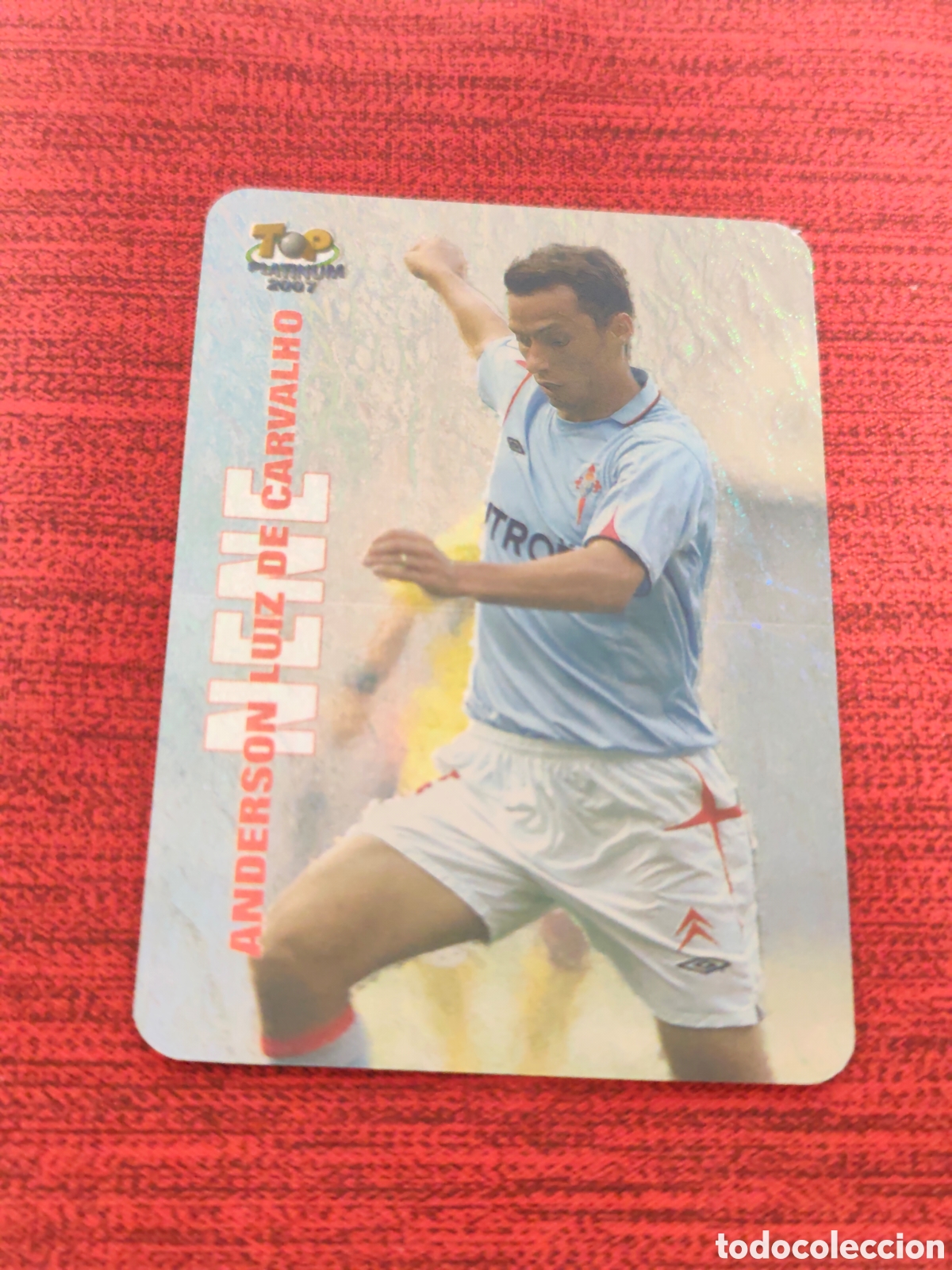 Cromos de f&uacute;tbol: 743 NENE CELTA DE VIGO JASPEADO TOP PLATINUM MUNDICROMO 2006 2007