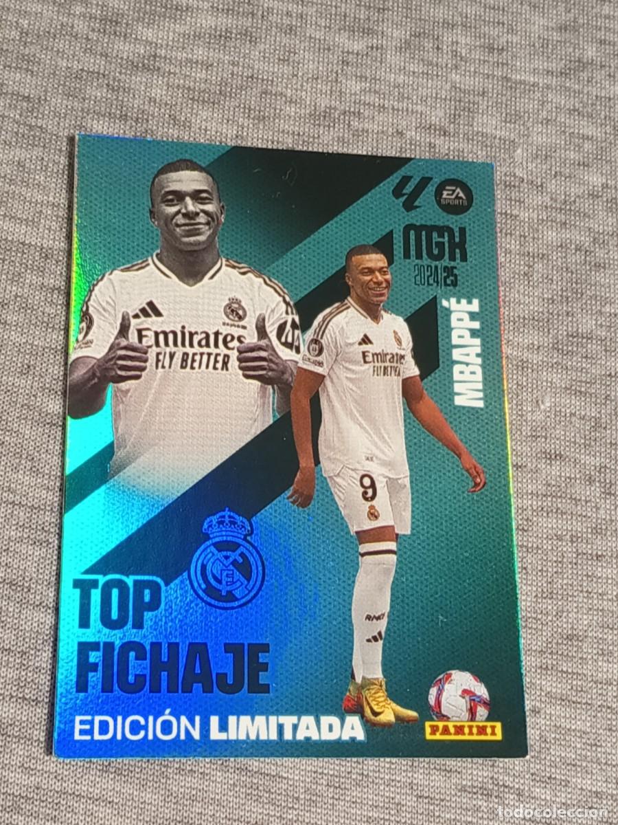 Cromos de f&uacute;tbol: MEGACRACKS 24 25 MBAPPE EDICI&Oacute;N LIMITADA TOP FICHAJE