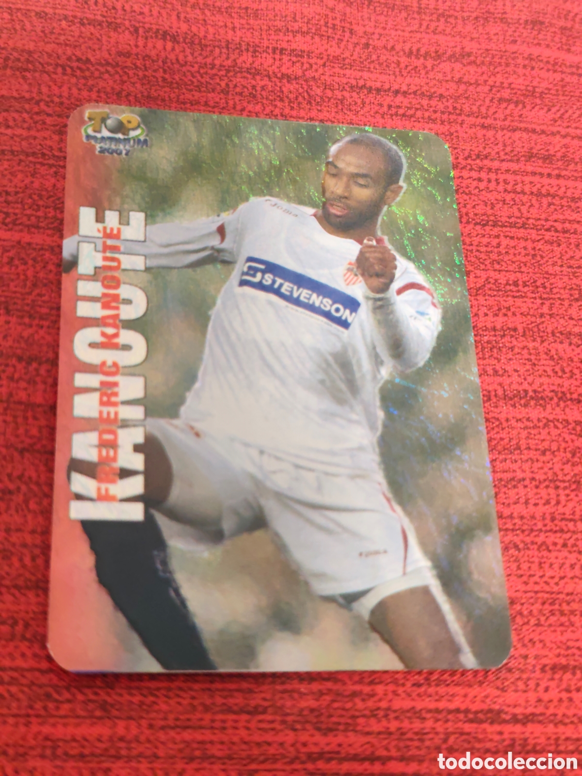Cromos de f&uacute;tbol: 751 KANOUTE SEVILLA JASPEADO TOP PLATINUM MUNDICROMO 2006 2007