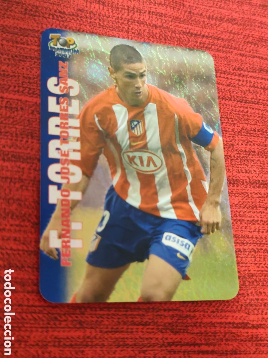 Cromos de f&uacute;tbol: 753 FERNANDO TORRES ATL&Eacute;TICO MADRID JASPEADO TOP PLATINUM MUNDICROMO 2006 2007