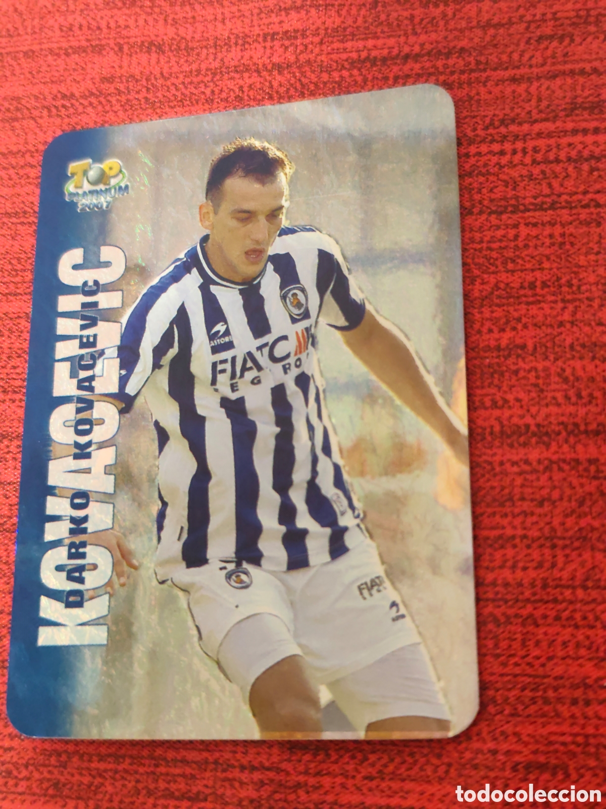 Cromos de f&uacute;tbol: 755 KOVACEVIC REAL SOCIEDAD JASPEADO TOP PLATINUM MUNDICROMO 2006 2007