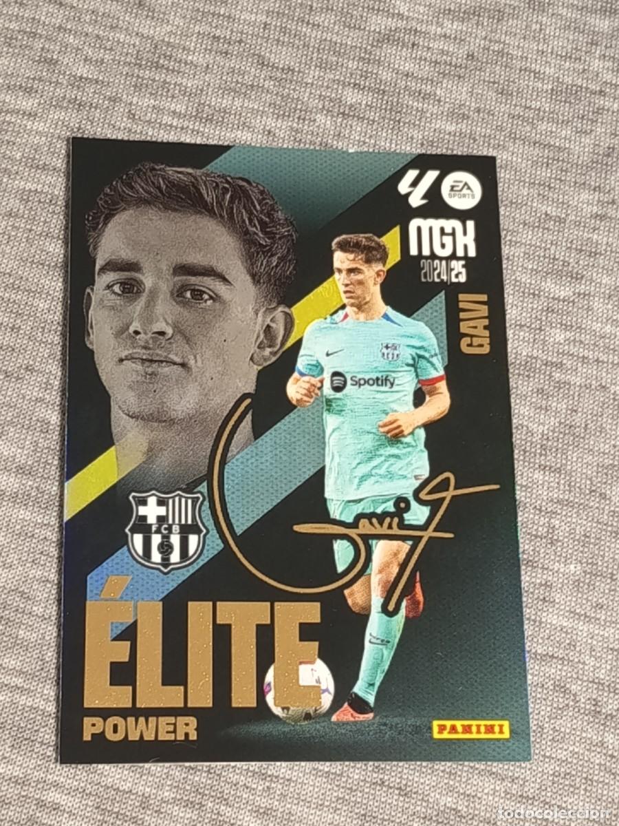 Football Stickers: MEGACRACKS 24 25 GAVI P4 ELITE POWER