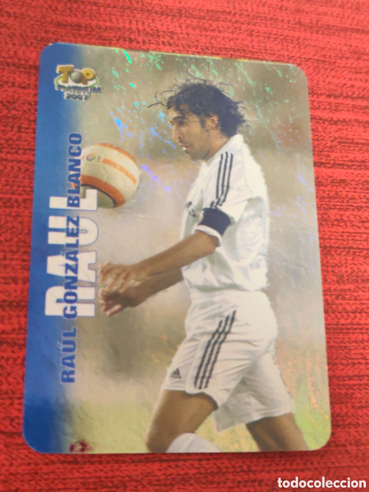 Cromos de Futebol: 740 RA&Uacute;L REAL MADRID JASPEADO TOP PLATINUM MUNDICROMO 2006 2007