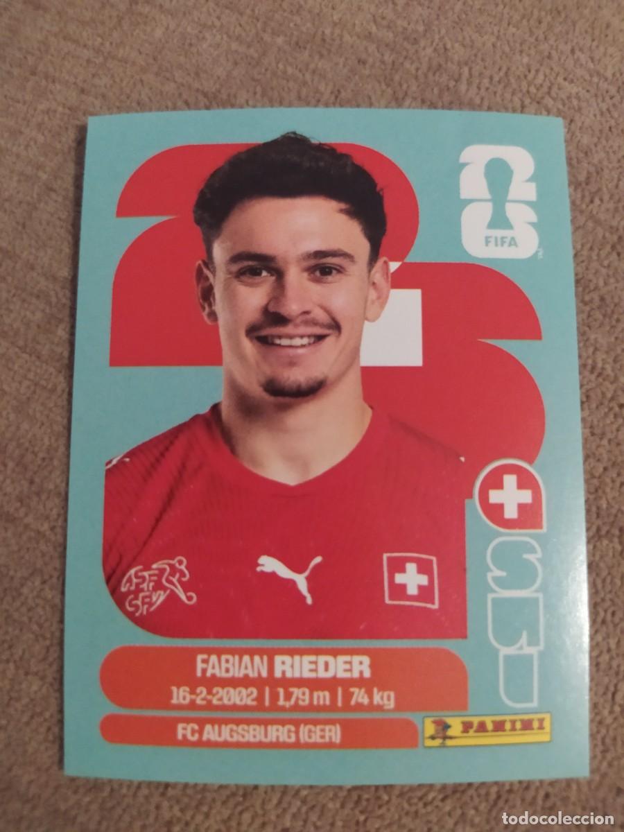 Cromos de f&uacute;tbol: SUI 12 SUI12 Fabi&aacute;n RIEDER Suiza Mundial 2026 Panini