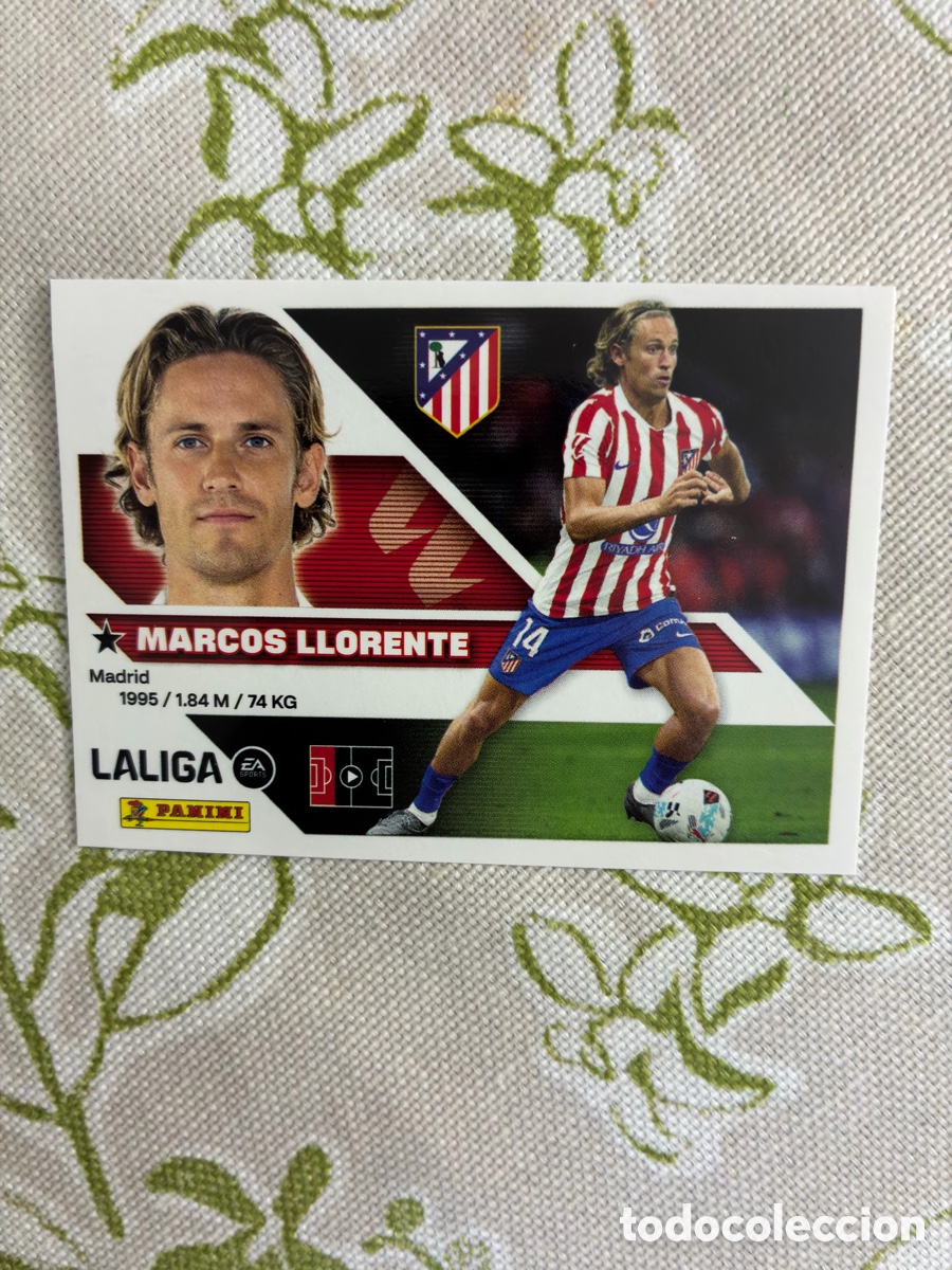 Cromos de f&uacute;tbol: Cromo Marcos Llorente (Atl&eacute;tico de Madrid) N&ordm; 5 - Colecci&oacute;n Este LIGA 2026-27 Panini (Sin Pegar)