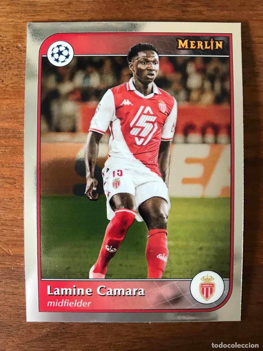 Cromos de f&uacute;tbol: LAMINE CAMARA - AS MONACO - TOPPS CHROME MERLIN UCC UEFA CHAMPIONS - 2024 2025