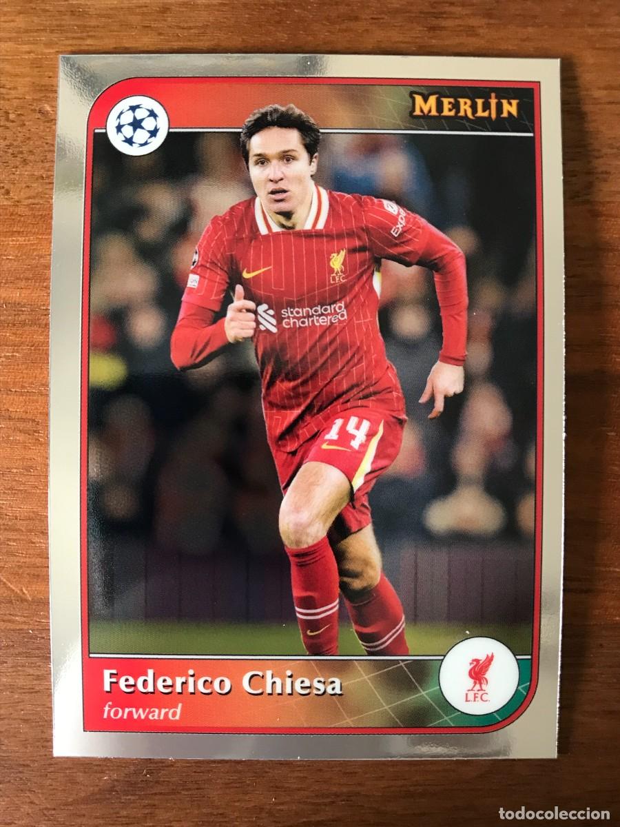 Cromos de f&uacute;tbol: FEDERICO CHIESA - LIVERPOOL - TOPPS CHROME MERLIN UCC UEFA CHAMPIONS - 2024 2025