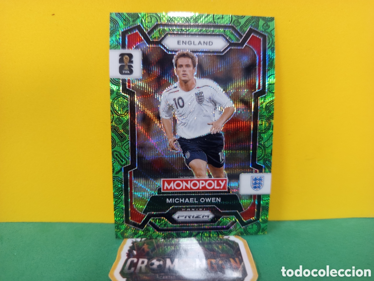 Cromos de Futebol: ❇️ CROMO ⚽ OWEN INGLATERRA PARALELA VERDE GREEN WAVE MONOPOLY PRIZM MUNDIAL 2026 PANINI ❇️