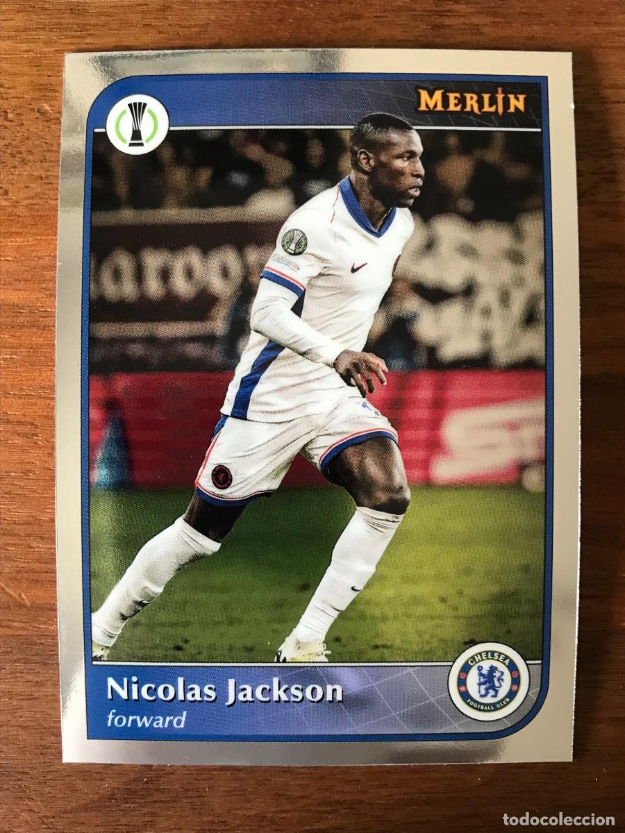 Cromos de f&uacute;tbol: NICOLAS JACKSON - CHELSEA - TOPPS CHROME MERLIN UCC UEFA CHAMPIONS - 2024 2025