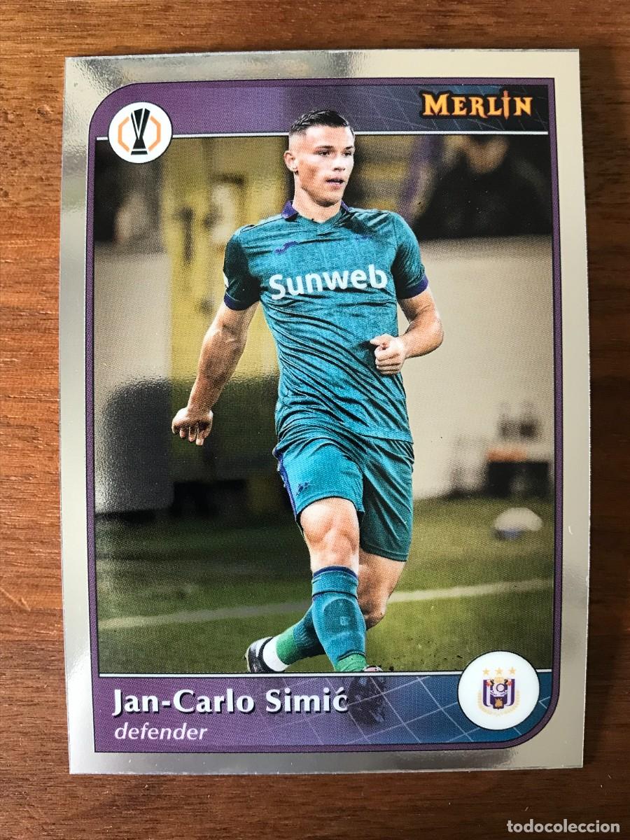 Cromos de f&uacute;tbol: JAN CARLO SIMIC - RSC ANDERLECHT - TOPPS CHROME MERLIN UCC UEFA CHAMPIONS - 2024 2025