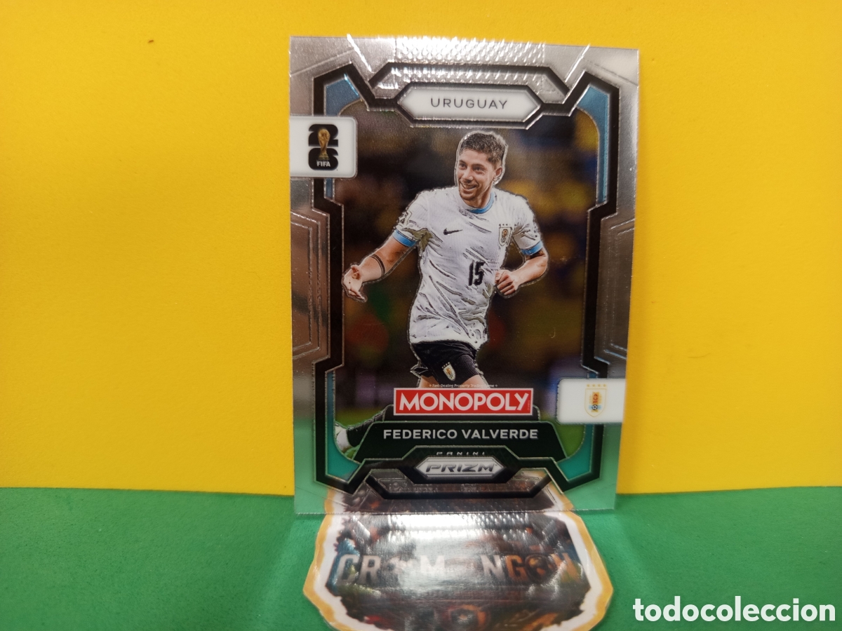 Cromos de f&uacute;tbol: ❇️ CROMO ⚽ FEDERICO VALVERDE URUGUAY 65 MONOPOLY PRIZM MUNDIAL 2026 PANINI ❇️