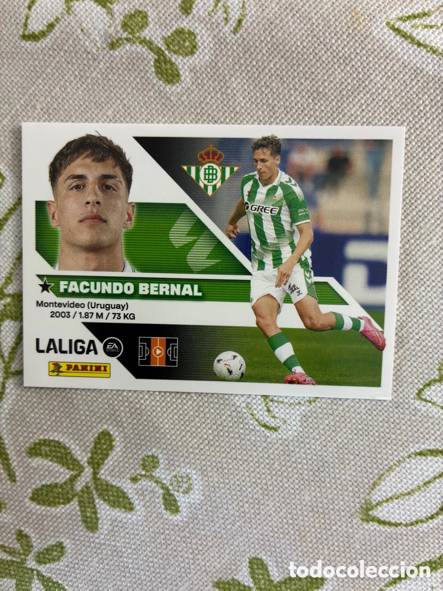 Cromos de f&uacute;tbol: Cromo Facundo Bernal (Real Betis) N&ordm; 13 - Colecci&oacute;n Este LIGA 2026-27 Panini (Sin Pegar)