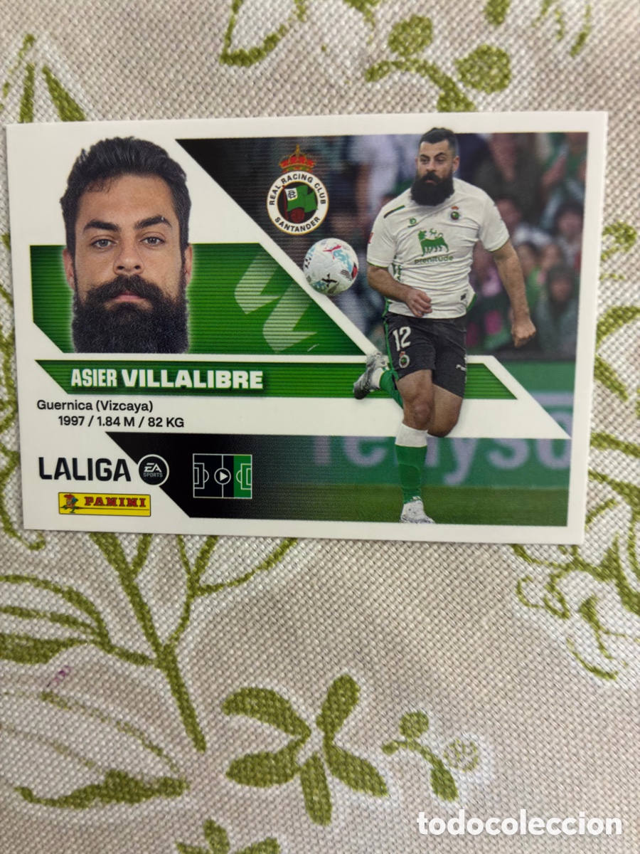 Cromos de f&uacute;tbol: Cromo Asier Villalibre (Racing de Santander) N&ordm; 20 - Colecci&oacute;n Este LIGA 2026-27 Panini (Sin Pegar