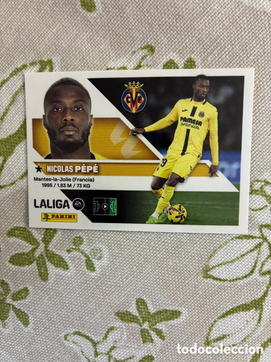 Cromos de f&uacute;tbol: Cromo Nicolas P&eacute;p&eacute; (Villarreal CF) N&ordm; 18 - Colecci&oacute;n Este LIGA 2026-27 Panini (Sin Pegar