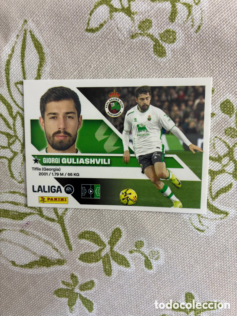 Cromos de f&uacute;tbol: Cromo Giorgi Guliashvili (Racing de Santander) N&ordm; 17 - Liga este 2026-27 Panini (Sin Pegar)