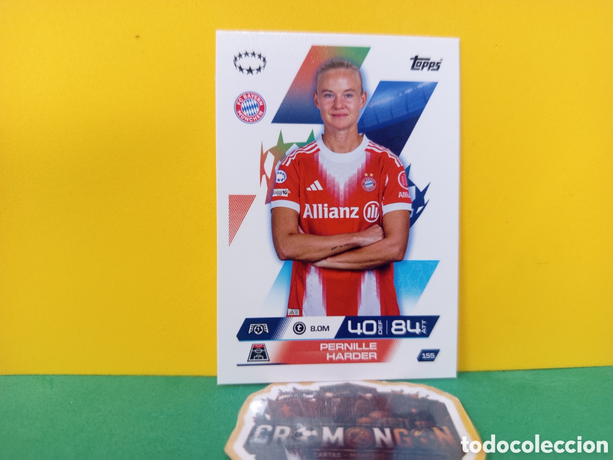 Cromos de f&uacute;tbol: ❇️ CROMO ⚽ PERNILLE HARDER BAYERN MUNICH 155 MATCH ATTAX EXTRA CHAMPIONS 25 26 2025 2026 TOPPS ❇️