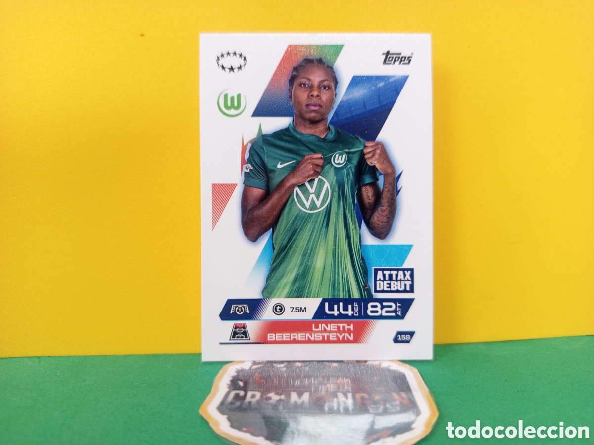 Cromos de f&uacute;tbol: ❇️ CROMO ⚽ LINETH BEERENSTEYN VFL WOLFSBURG 158 MATCH ATTAX EXTRA CHAMPIONS 2025 2026 25 TOPPS ❇️
