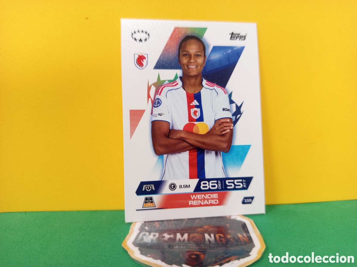 Cromos de f&uacute;tbol: ❇️ CROMO ⚽ WENDIE RENARD OLYMPIQUE LYON 159 MATCH ATTAX EXTRA CHAMPIONS 25 26 2025 2026 TOPPS ❇️