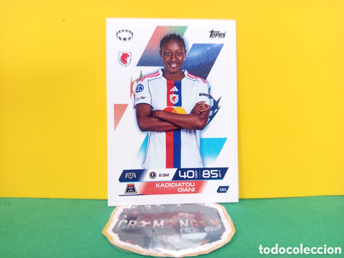 Cromos de f&uacute;tbol: ❇️ CROMO ⚽ KADIDIATOU DIANI OLYMPIQUE LYON 161 MATCH ATTAX EXTRA CHAMPIONS 25 26 2025 2026 TOPPS ❇️